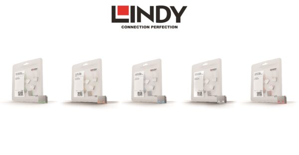 บรรจุภัณฑ์ LINDY USB-A Port Blocker Set 10 ชิ้น ไม่รวมกุญแจ