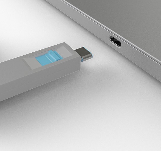 LINDY USB-C port blocker before use LINDY USB-C port blocker before use