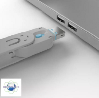LINDY USB-A Port Blocker ก่อนติดตั้ง พร้อมกุญแจ