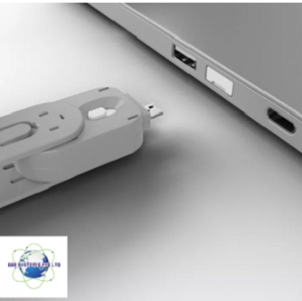LINDY USB-P Port Blocker หลังติดตั้ง